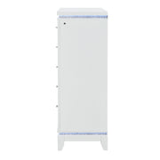Adalid - Chest With LED Lighting - White - R&R Furniture Gallery (Fountain Valley, CA)