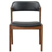 Enzo - Dining Chair (Set of 2) - Black / Brown - R&R Furniture Gallery (Fountain Valley, CA)