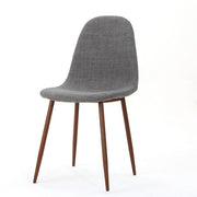 Modern Minimalist Fabric Dining Chair With Iron Legs - R&R Furniture Gallery (Fountain Valley, CA)
