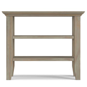 Handcrafted Acadian narrow side table by Simpli-Home with a wooden finish, featuring a compact design and sturdy construction.