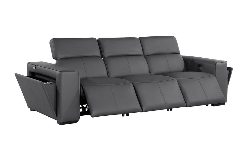 1224 - 7-Piece Modular Power Reclining Sofa, Loveseat & Chair Set In With 6 Power Recliners & Power Headrests