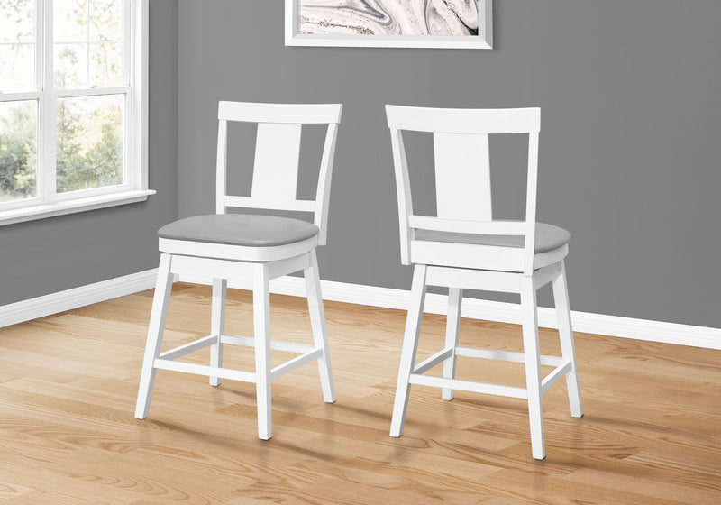 Swivel Bar Stool Counter Height, Transitional (Set of 2) - R&R Furniture Gallery (Fountain Valley, CA)