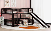 Low Bunk Bed With Slide, Fence And Ladder - R&R Furniture Gallery (Fountain Valley, CA)