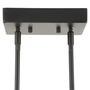 Kyoto - 4 Light Linear LED Chandelier - Black