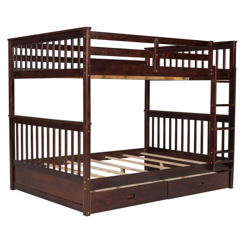 Bunk Bed With Ladders And 2 Storage Drawers - R&R Furniture Gallery (Fountain Valley, CA)