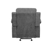 Kalen - Motion Glider Recliner - Gray Chenille - R&R Furniture Gallery (Fountain Valley, CA)