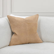 Clemson SLD suede accent pillow by Classic Home displaying soft teal suede fabric and decorative stitching.