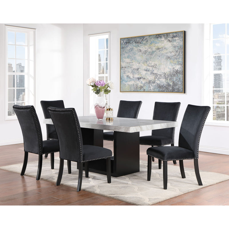 Sheena - 5 Pieces Dining Table Set - Black - R&R Furniture Gallery (Fountain Valley, CA)