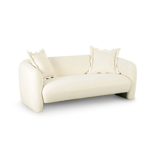 Lou - Performance Velvet Loveseat - Cream - R&R Furniture Gallery (Fountain Valley, CA)