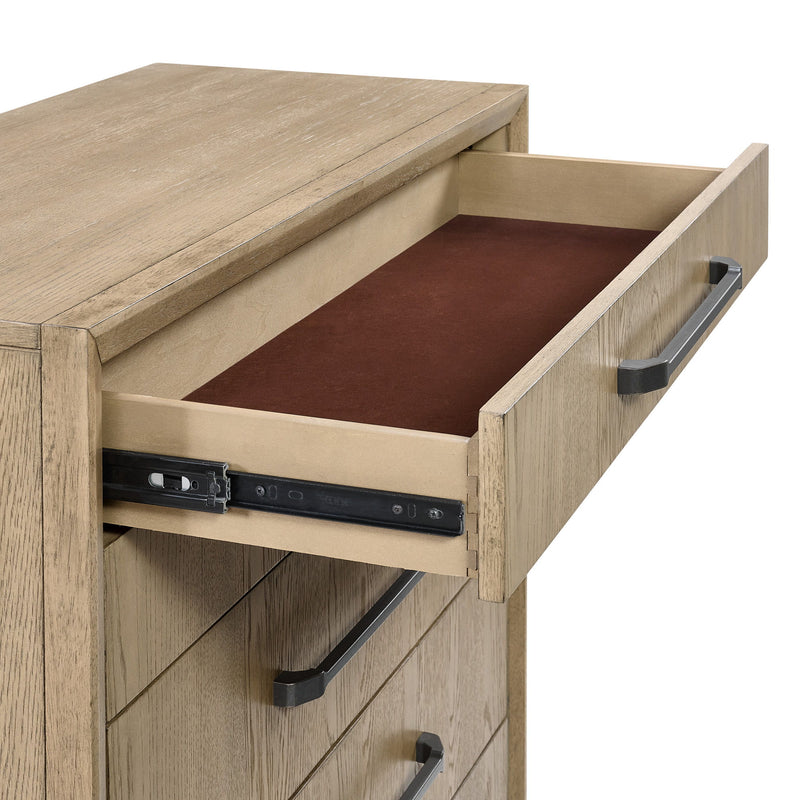 6 Drawer Chest With Smooth Glides - Brown - R&R Furniture Gallery (Fountain Valley, CA)