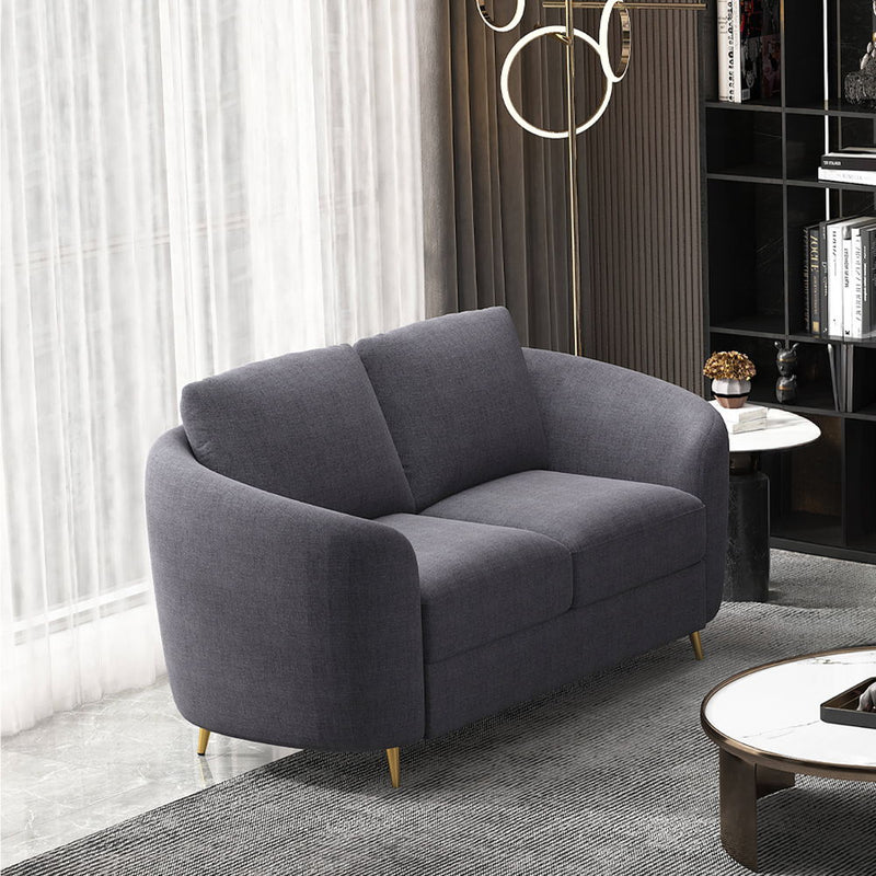Yuina - Loveseat - Gray Linen
