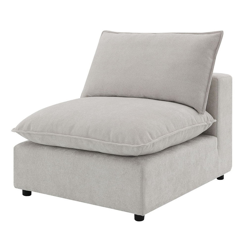Marisa - Modular Armless Chair - Beige Boucle - R&R Furniture Gallery (Fountain Valley, CA)