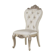 Gorsedd - Side Chair (Set of 2) - Cream Fabric & Golden Ivory - R&R Furniture Gallery (Fountain Valley, CA)