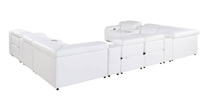 1116 - 12-Piece U-Shaped Sectional Sofa In With 4 Power Recliners & Power Headrests