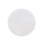 Outdoor antique white end table by Noble House featuring a round top and decorative metal legs for patio or garden use.