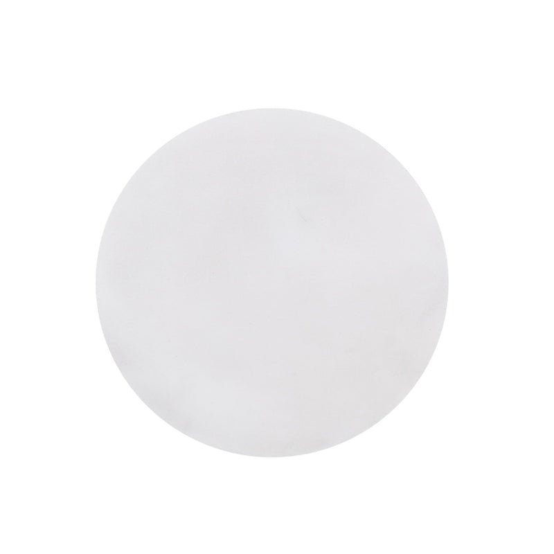 Outdoor antique white end table by Noble House featuring a round top and decorative metal legs for patio or garden use.