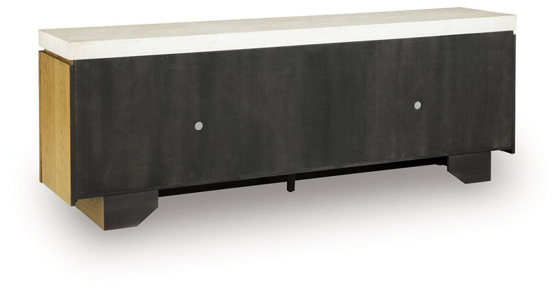 Adanworth - Accent Cabinet - Light Brown / Gray - R&R Furniture Gallery (Fountain Valley, CA)