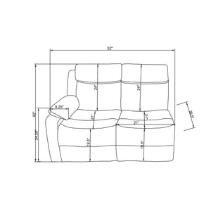 Blanche - Sectional Sofa With LED Lighting And Integrated Speaker - Gray