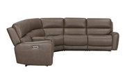 Hancock - Zero Gravity Power Reclining Sectional With Power Adjustable Headrests - R&R Furniture Gallery (Fountain Valley, CA)