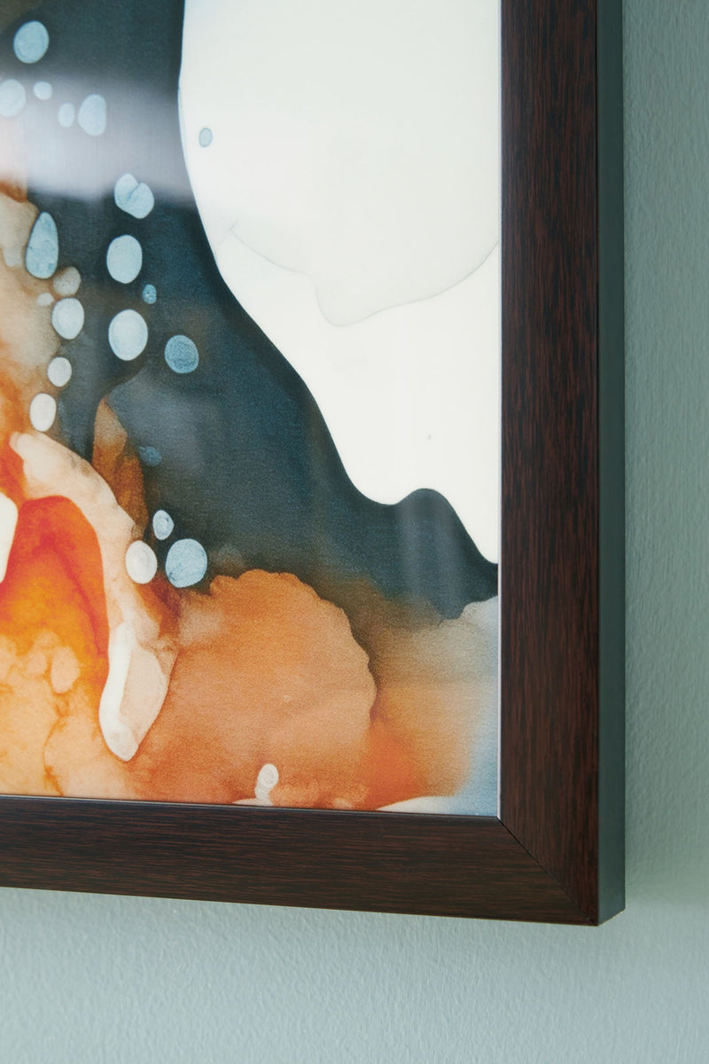 Foxenburg - Wall Art - Blue / Amber / White - R&R Furniture Gallery (Fountain Valley, CA)