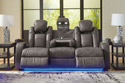 Fyne-dyme - Power Reclining Sofa With Adj Headrest - R&R Furniture Gallery (Fountain Valley, CA)