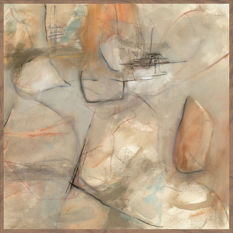 Ochre I - 48" x 48" Painting By Buddy Whitlock - Walnut - R&R Furniture Gallery (Fountain Valley, CA)