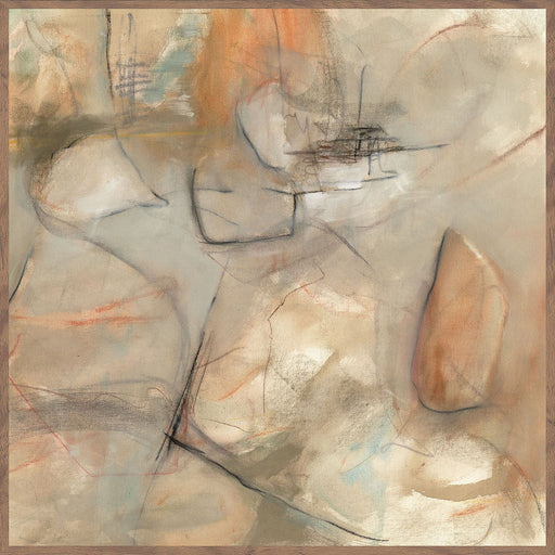 Ochre I - 48" x 48" Painting By Buddy Whitlock - Walnut - R&R Furniture Gallery (Fountain Valley, CA)
