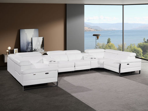 1246 - 8-Piece U-Shaped Modular Power Reclining Sectional With 4 Power Recliners And Power Headrest - R&R Furniture Gallery (Fountain Valley, CA)