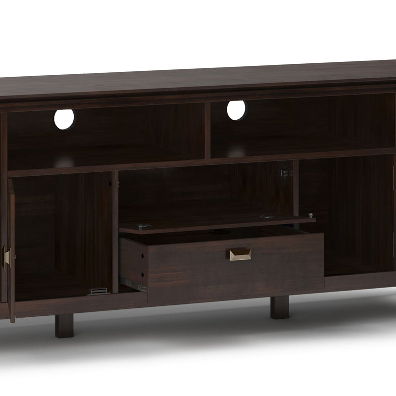 Artisan - TV Media Stand - Tobacco Brown - R&R Furniture Gallery (Fountain Valley, CA)