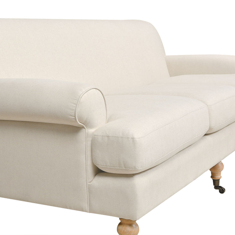 Alana - L-Shape Reversible Sectional Sofa - Light Beige - R&R Furniture Gallery (Fountain Valley, CA)