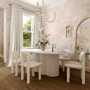 Elise - Velvet Dining Chair - R&R Furniture Gallery (Fountain Valley, CA)