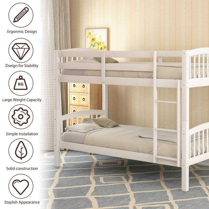 Solid Construction Bunk Bed With Ladder - R&R Furniture Gallery (Fountain Valley, CA)