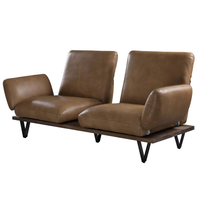 Narech - Sofa With Swivel - Nutmeg Top Grain Leather - R&R Furniture Gallery (Fountain Valley, CA)