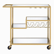 Adamsen - Serving Cart - Mirrored & Champagne - R&R Furniture Gallery (Fountain Valley, CA)