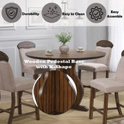 Maurice - Counter Height Table - Oak - R&R Furniture Gallery (Fountain Valley, CA)