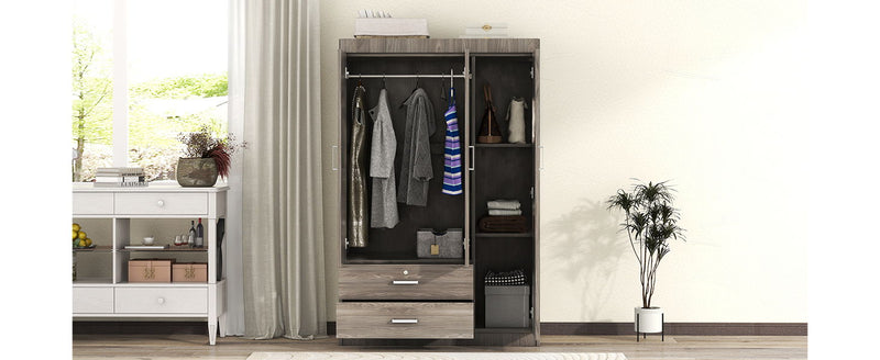 3 Door Wardrobe With 2 Drawers - R&R Furniture Gallery (Fountain Valley, CA)