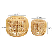 Azrina - Nesting Tables - Natural - R&R Furniture Gallery (Fountain Valley, CA)