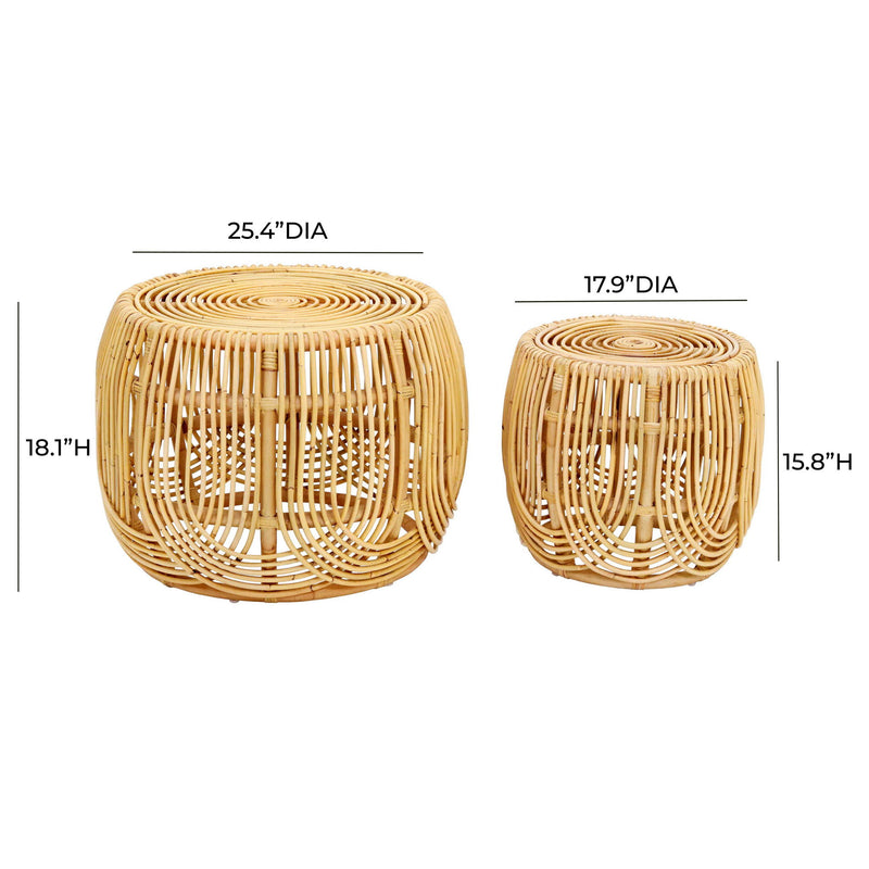 Azrina - Nesting Tables - Natural - R&R Furniture Gallery (Fountain Valley, CA)