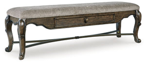 Maylee - Upholstered Storage Bench - Dark Brown - R&R Furniture Gallery (Fountain Valley, CA)