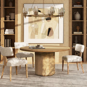 Louise - Split Back Upholstered Dining Side Chair (Set of 2) - Travertine Beige - R&R Furniture Gallery (Fountain Valley, CA)