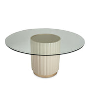 Malibu Crest - Round Dining Table - Chardonnay - R&R Furniture Gallery (Fountain Valley, CA)