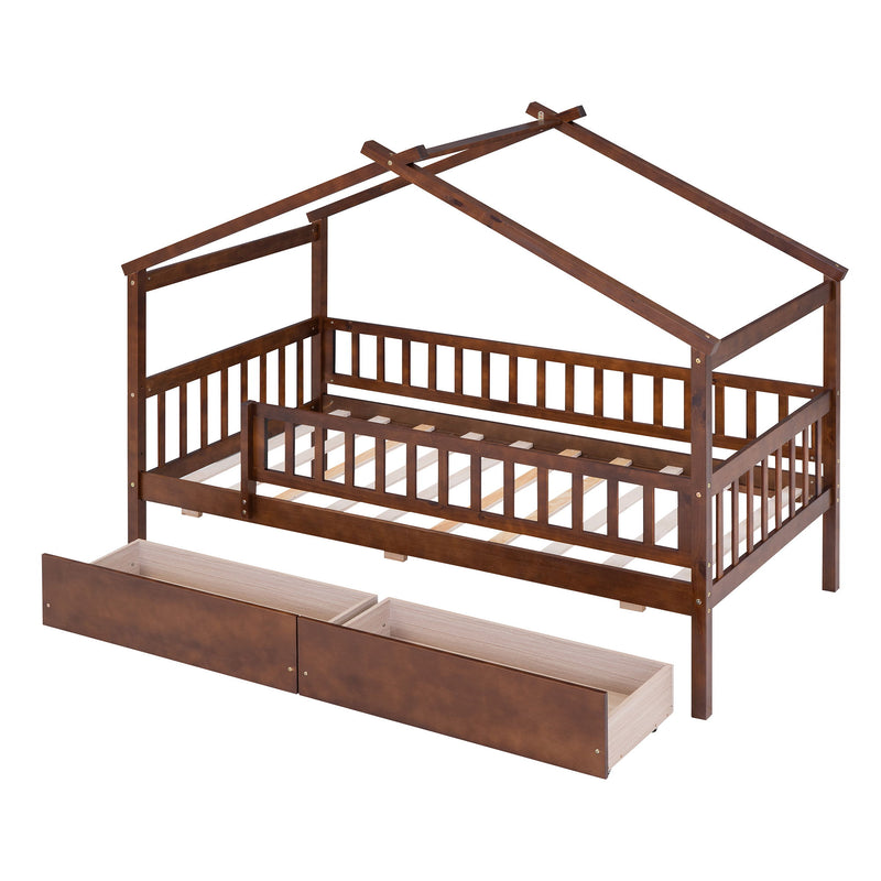 House Bed With 2 Drawers - R&R Furniture Gallery (Fountain Valley, CA)