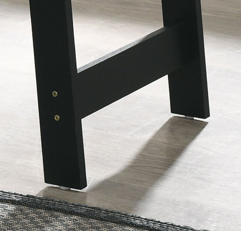 Kenzo - End Table With Faux Marble Top Finish - Black - R&R Furniture Gallery (Fountain Valley, CA)
