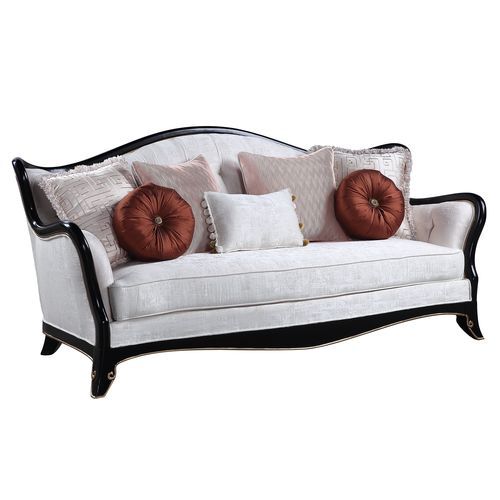 Nurmive - Sofa With 7 Pillows - Beige Fabric - R&R Furniture Gallery (Fountain Valley, CA)