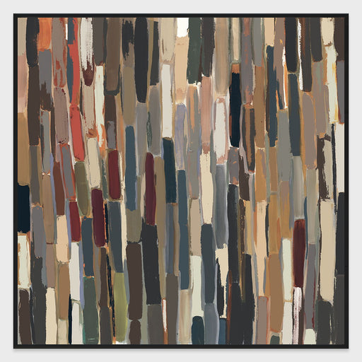 Kaleidoscope I - 48" x 48" Painting Art by Buddy Whitlock - Dark Gray - R&R Furniture Gallery (Fountain Valley, CA)