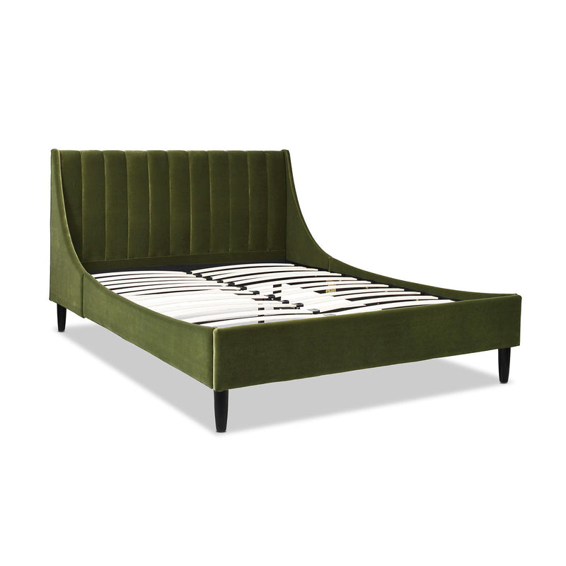 Aspen - Vertical Tufted Modern Headboard Platform Bed Set - R&R Furniture Gallery (Fountain Valley, CA)