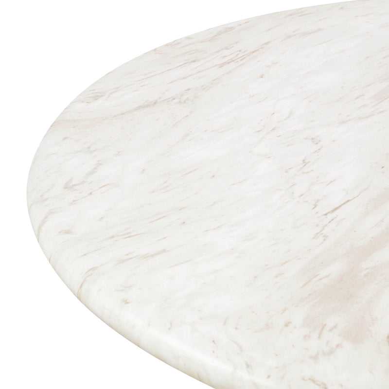 Esme - 48" Indoor / Outdoor Round Dining Table - White - R&R Furniture Gallery (Fountain Valley, CA)
