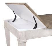 Skempton - RECT DRM Table w/Storage - White - R&R Furniture Gallery (Fountain Valley, CA)