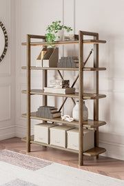 Roanhowe - Bookcase - Brown - R&R Furniture Gallery (Fountain Valley, CA)