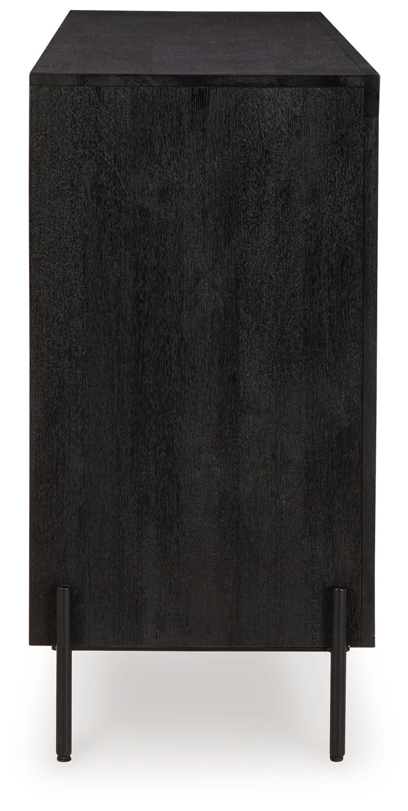 Vallisburg - Accent Cabinet - Black / Natural - R&R Furniture Gallery (Fountain Valley, CA)